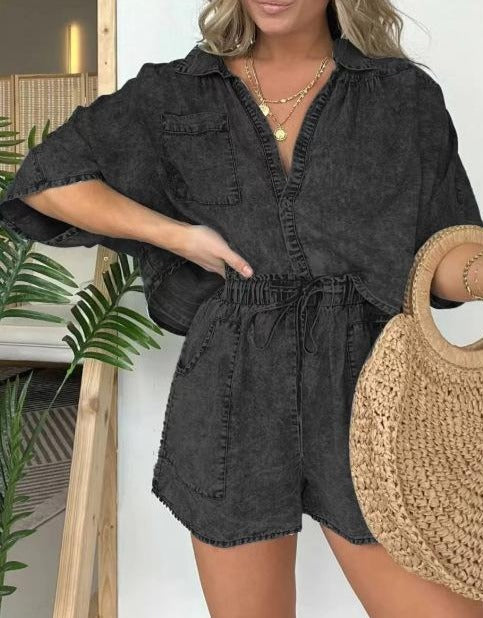 Trendy Dames Zomerset met Korte Mouwen – Isabelle