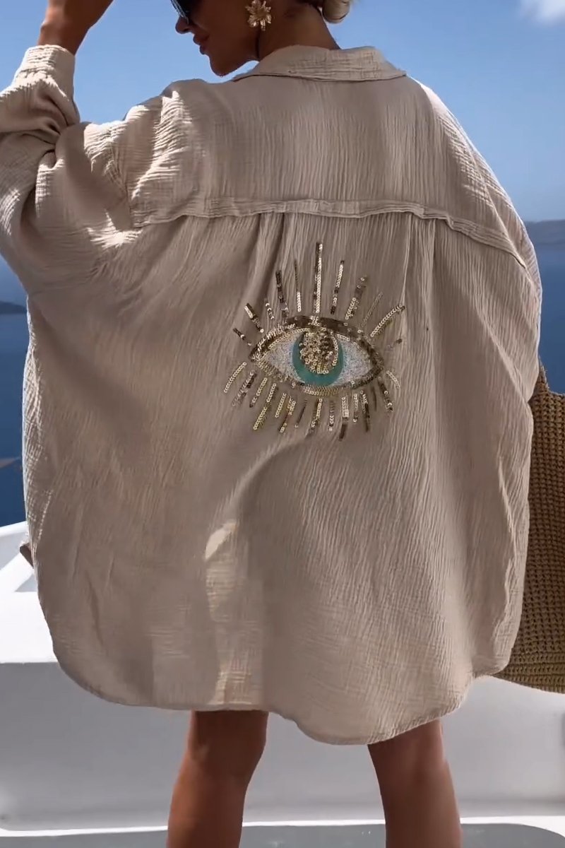 Zomerse Dames Tuniek met Versierde Achterzijde – Serena