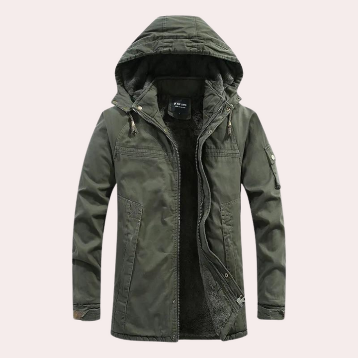 Gevoerde Heren Winterjas met Warme Capuchon - Logan