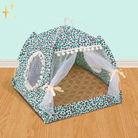 Schattige Huisdieren Tent met Gordijnen - PetTent