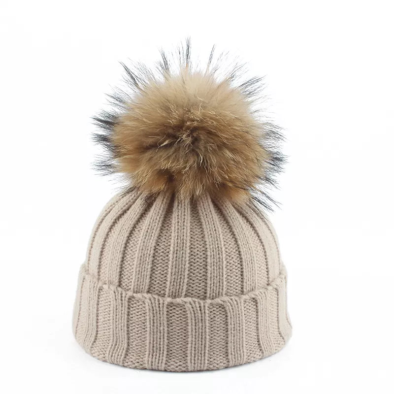 Gebreide Winter Pom-Pom Muts - Felina