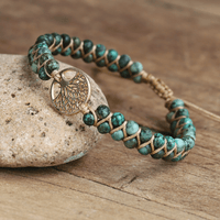 Levensboom Armband met Afrikaanse Jaspis - Auralyn