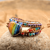 Chakra Hart Wikkelarmband - Liora