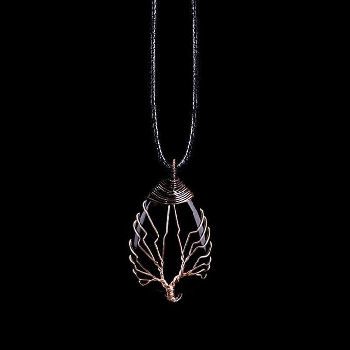 Zwarte Obsidiaan Druppelketting - Eryna