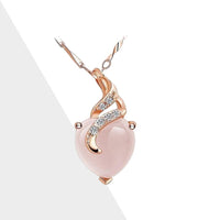 Opaal Hart Halsketting - Calista