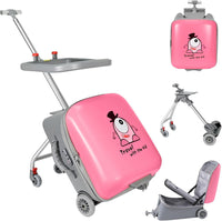 Uitbreidbare Ride-On Kinderkoffer met Opvouwbare Trolley – Rover