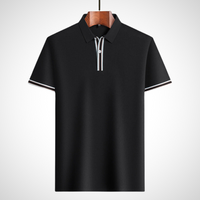 Klassiek poloshirt met korte mouwen en contrastdetails – Fabian