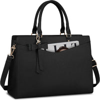Waterdichte PU Leren Laptoptas met Multi-Pocket Ontwerp voor Dames