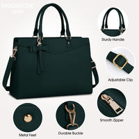 Waterdichte PU Leren Laptoptas met Multi-Pocket Ontwerp voor Dames