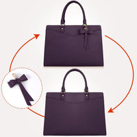 Waterdichte PU Leren Laptoptas met Multi-Pocket Ontwerp voor Dames