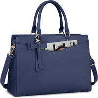 Waterdichte PU Leren Laptoptas met Multi-Pocket Ontwerp voor Dames
