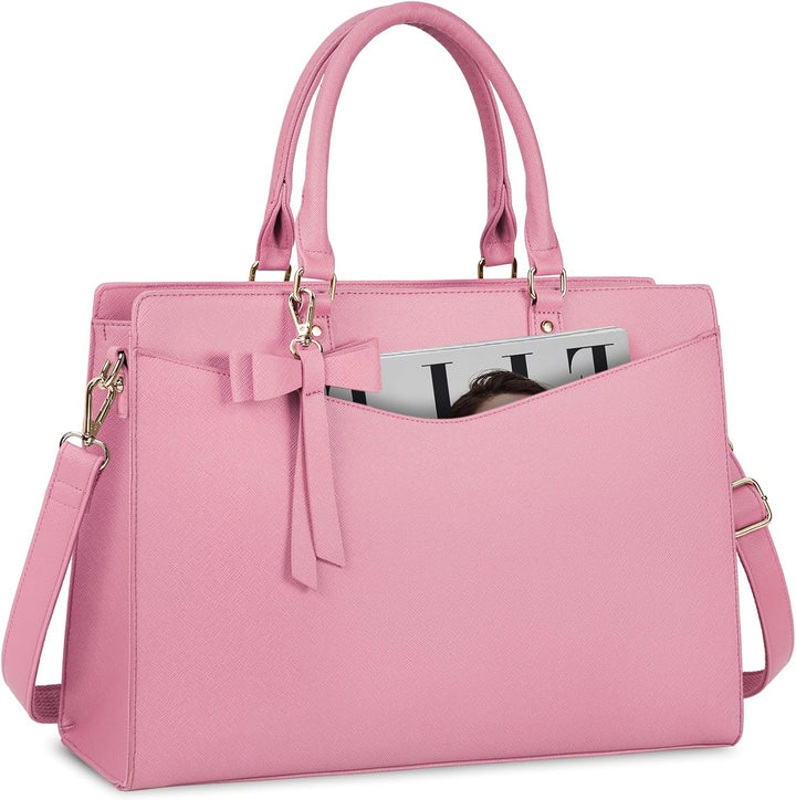 Waterdichte PU Leren Laptoptas met Multi-Pocket Ontwerp voor Dames