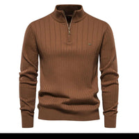 Męski sweter jesienny z zamkiem – Daan