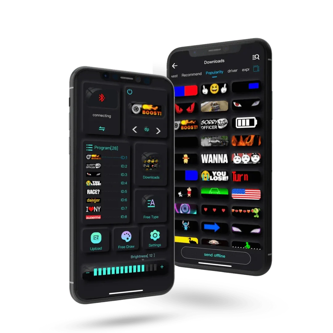 Aanpasbaar LED Auto-Display - GlowSign