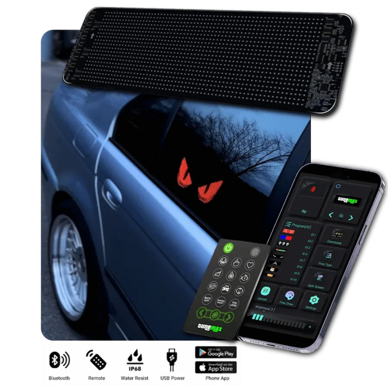 Aanpasbaar LED Auto-Display - GlowSign