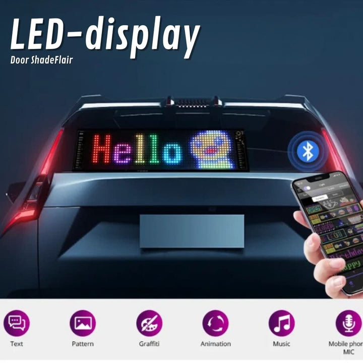 Aanpasbaar LED Auto-Display - GlowSign