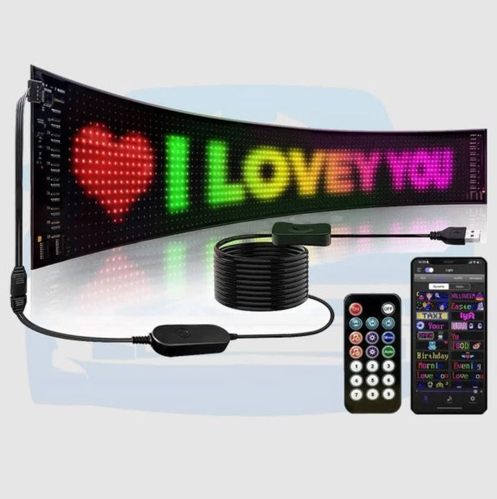 Aanpasbaar LED Auto-Display - GlowSign
