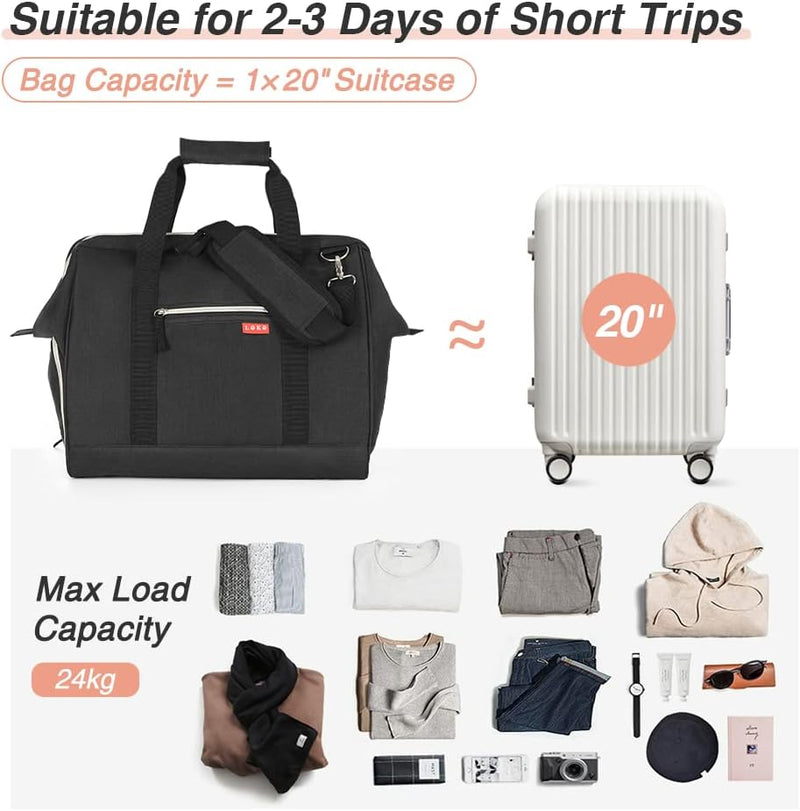 Dames Weekend Duffel Bag met Schoenvak – 33L Weekend- en Ziekenhuiszak