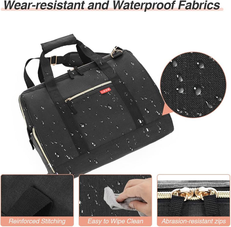 Dames Weekend Duffel Bag met Schoenvak – 33L Weekend- en Ziekenhuiszak