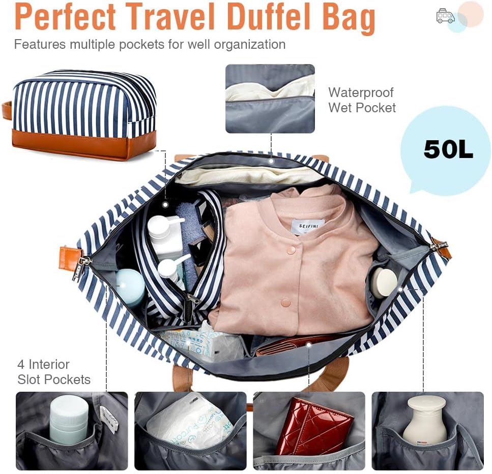 Dames 4-in-1 Weekend Reistas met Schoen- en Toilettas - Waterproof Handbagage