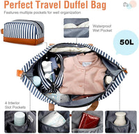 Dames 4-in-1 Weekend Reistas met Schoen- en Toilettas - Waterproof Handbagage