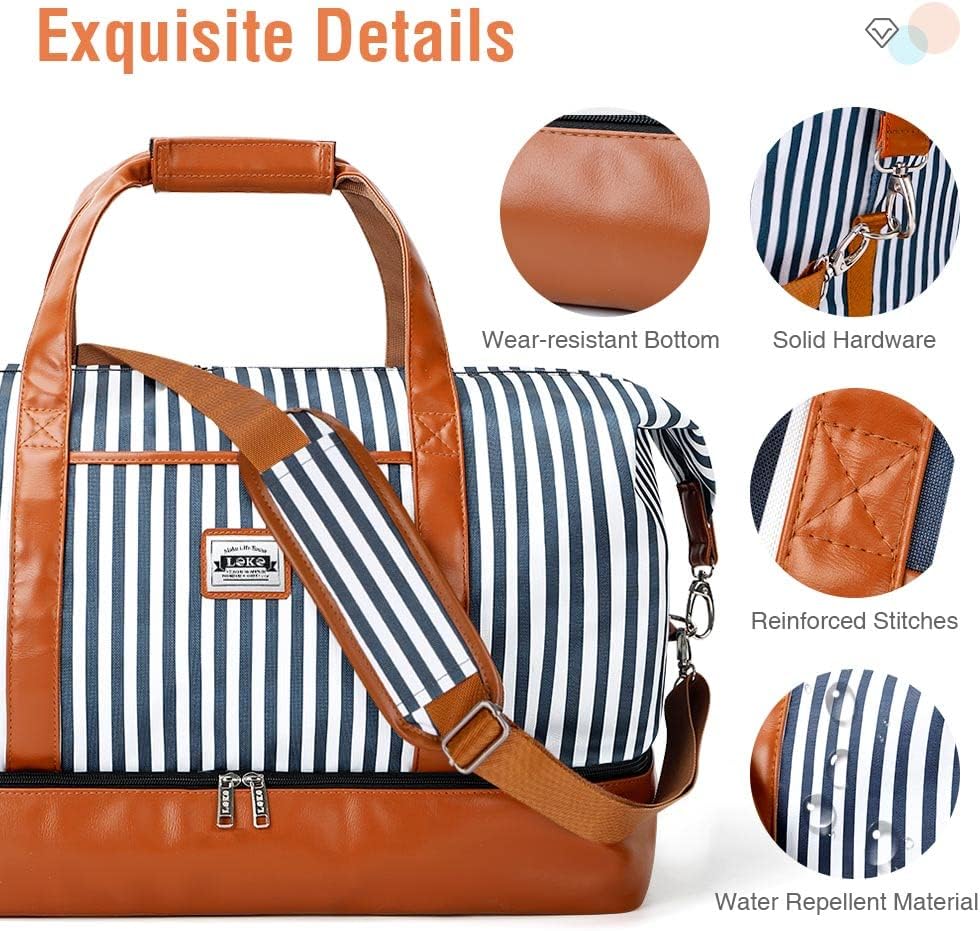 Dames 4-in-1 Weekend Reistas met Schoen- en Toilettas - Waterproof Handbagage