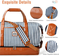 Dames 4-in-1 Weekend Reistas met Schoen- en Toilettas - Waterproof Handbagage
