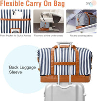 Dames 4-in-1 Weekend Reistas met Schoen- en Toilettas - Waterproof Handbagage