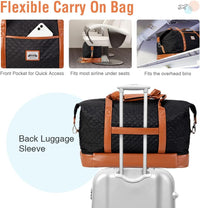 Dames 4-in-1 Weekend Reistas met Schoen- en Toilettas - Waterproof Handbagage