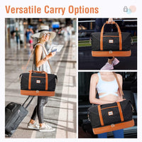 Dames 4-in-1 Weekend Reistas met Schoen- en Toilettas - Waterproof Handbagage