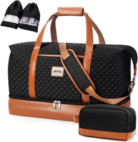 Dames 4-in-1 Weekend Reistas met Schoen- en Toilettas - Waterproof Handbagage