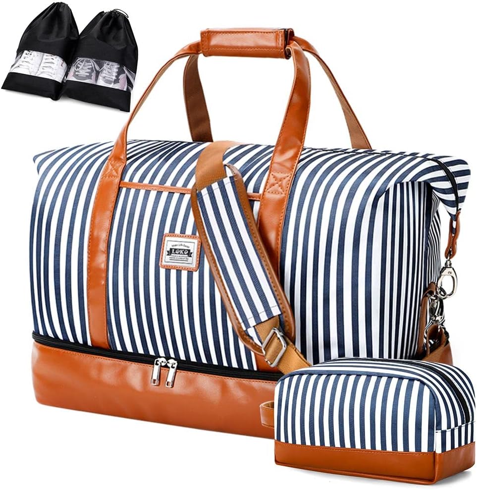 Dames 4-in-1 Weekend Reistas met Schoen- en Toilettas - Waterproof Handbagage