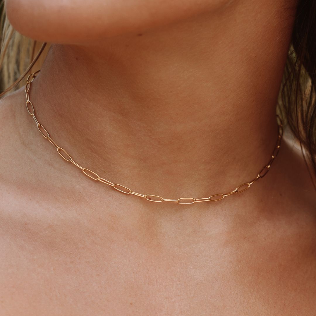 Paperclip Choker Ketting - Lina