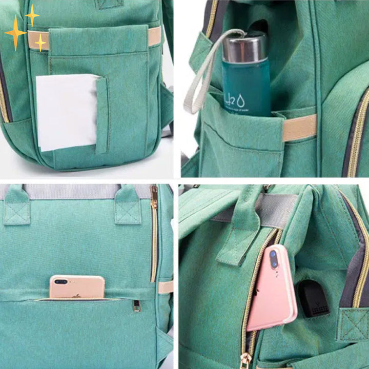 Stijlvolle Luiertas Rugzak met USB-oplader – ParentPack