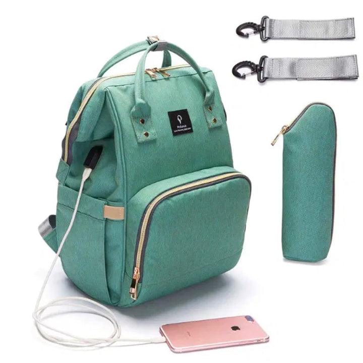 Stijlvolle Luiertas Rugzak met USB-oplader – ParentPack