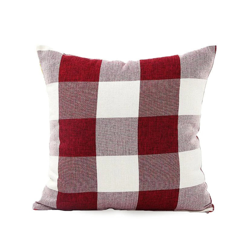 Gezellige Geruite Kussenhoes in Landhuisstijl – Autumn Plaid