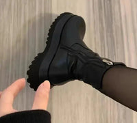 Dames Platform Chelsea Enkellaarsjes Met Warme Voering – Liora