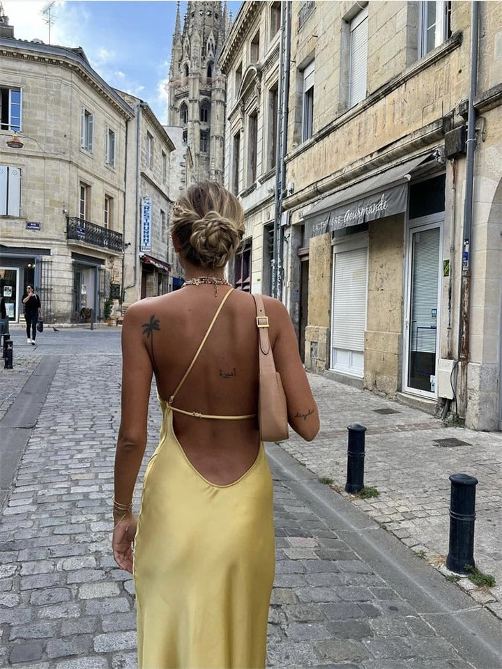 Stijlvolle Gele Zomerjurk – Juliette