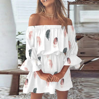 Zomerjurk met Bloemenprint en Uitlopende Mouwen – Mireille