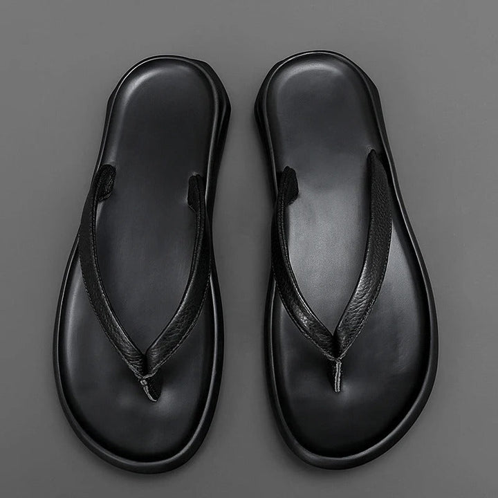 Antislip & Stijlvolle Herenslippers van Leer voor de Zomer - Dario