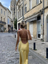 Stijlvolle Gele Zomerjurk – Juliette