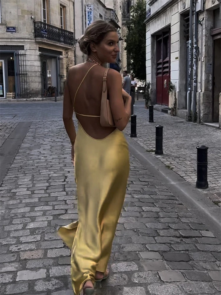 Stijlvolle Gele Zomerjurk – Juliette