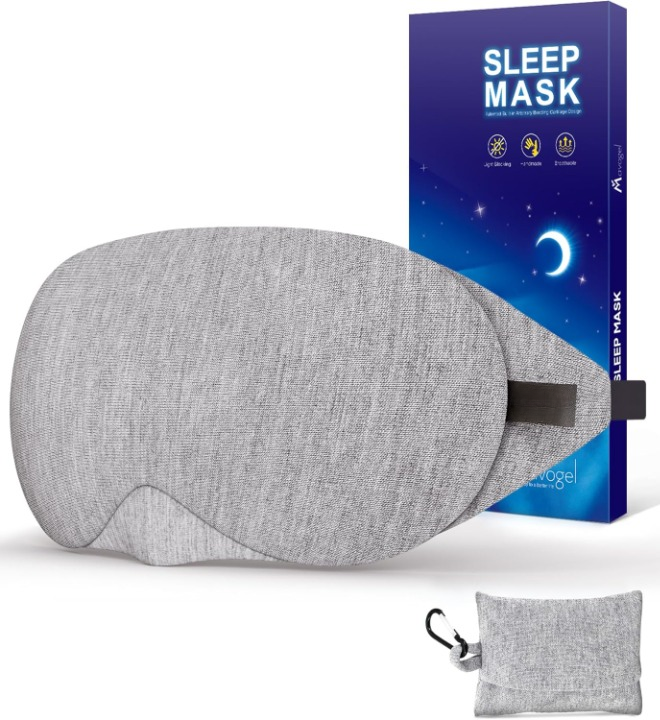 Katoenen Slaapmasker met Verstelbare Neusbrug – Lichtblokkerend & Zachte Comfort