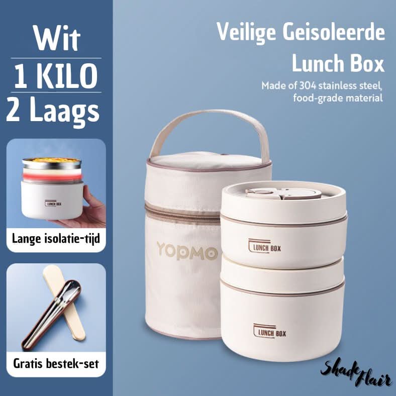Draagbare Geïsoleerde Maaltijdcontainerset - LunchMate