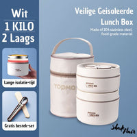 Draagbare Geïsoleerde Maaltijdcontainerset - LunchMate