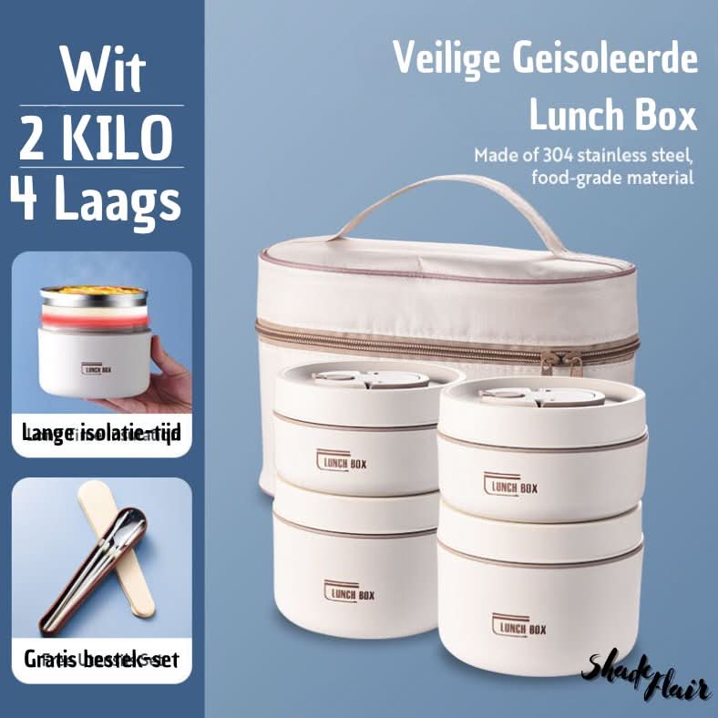 Draagbare Geïsoleerde Maaltijdcontainerset - LunchMate