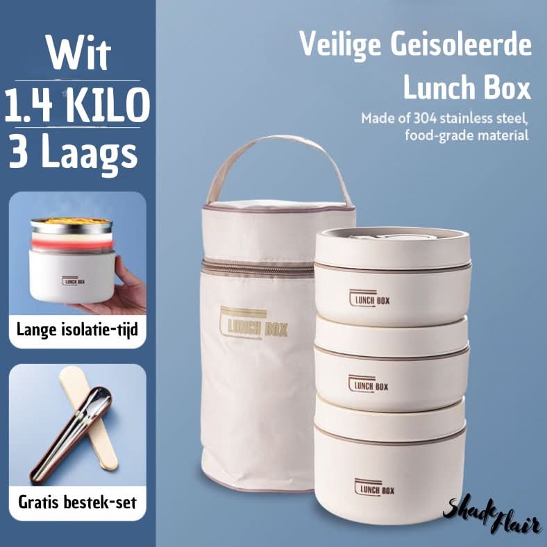 Draagbare Geïsoleerde Maaltijdcontainerset - LunchMate