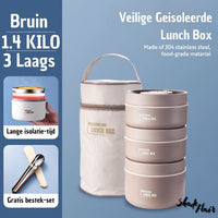 Draagbare Geïsoleerde Maaltijdcontainerset - LunchMate