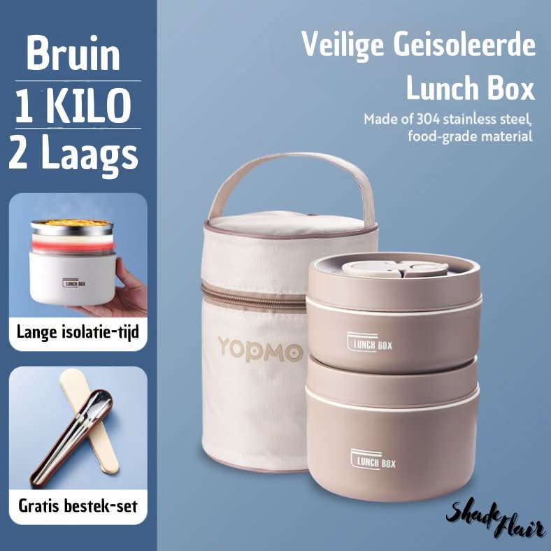 Draagbare Geïsoleerde Maaltijdcontainerset - LunchMate