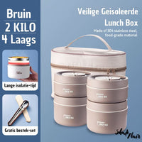 Draagbare Geïsoleerde Maaltijdcontainerset - LunchMate